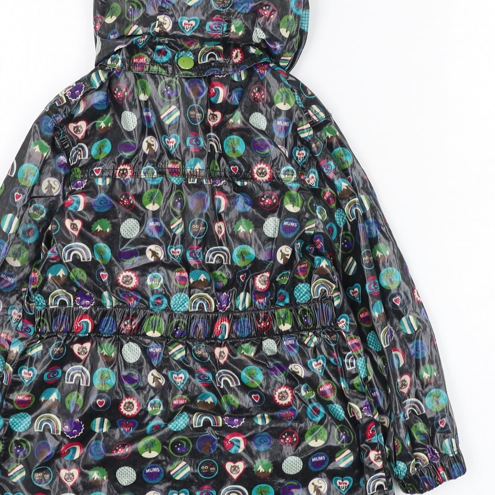 RIP CURL Girls Black   Rain Coat Coat Size 4 Years  Zip