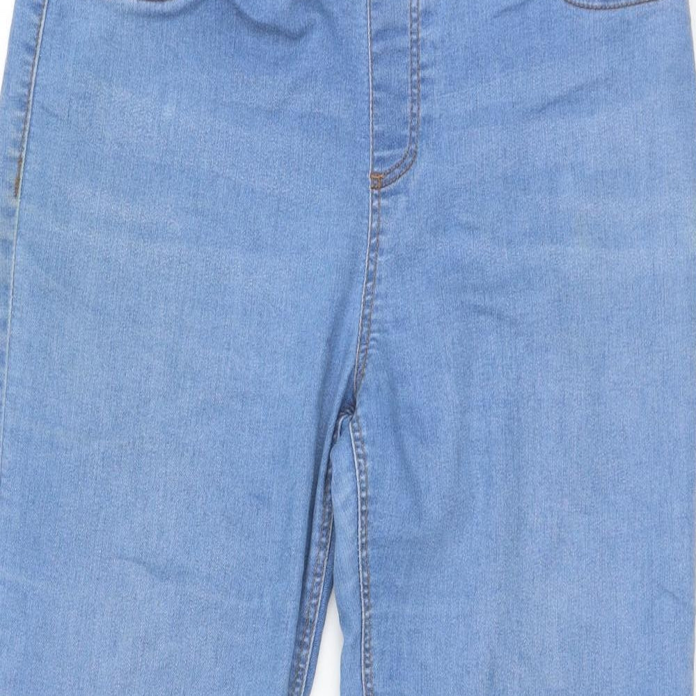 Dorothy Perkins Womens Blue  Cotton Skinny Jeans Size 14 L27 in Regular