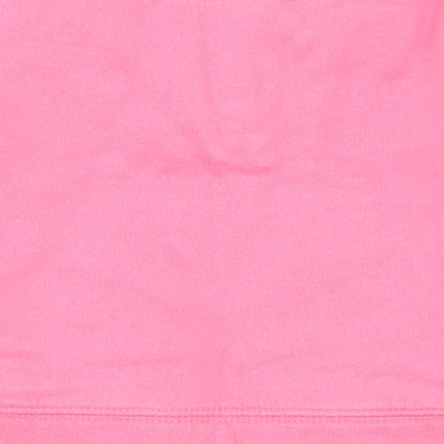NEXT Girls Pink  100% Cotton Pullover Sweatshirt Size 2 Years  Button