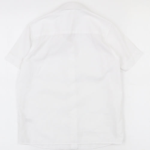 Dunnes Stores Girls White  Polyester Basic Button-Up Size 5-6 Years Collared Button - School wear