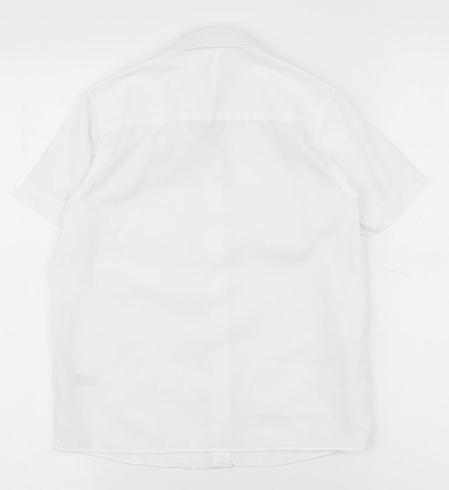 Dunnes Stores Girls White  Polyester Basic Button-Up Size 5-6 Years Collared Button - School wear