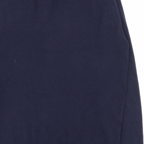 Preworn Mens Blue Collared  Acrylic Pullover Jumper Size XL