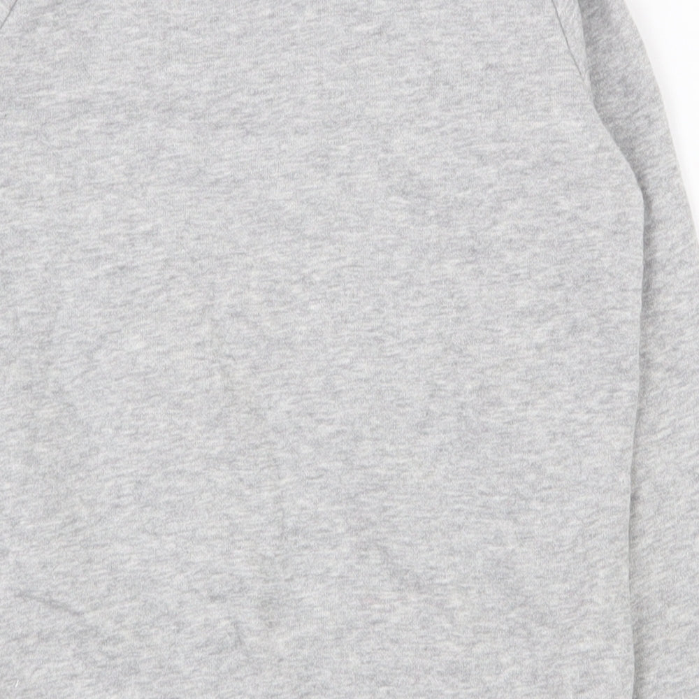 adidas Boys Grey  Polyester Pullover Sweatshirt Size 5-6 Years  Pullover