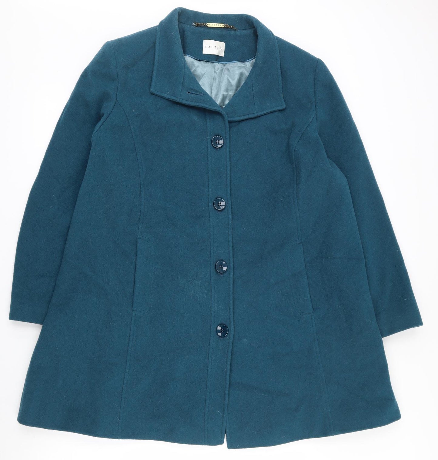 Eastex Womens Blue   Pea Coat Coat Size 20  Button