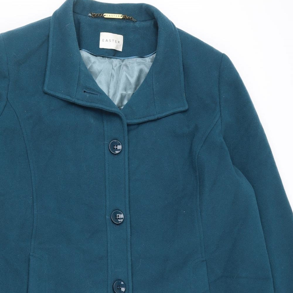 Eastex Womens Blue   Pea Coat Coat Size 20  Button
