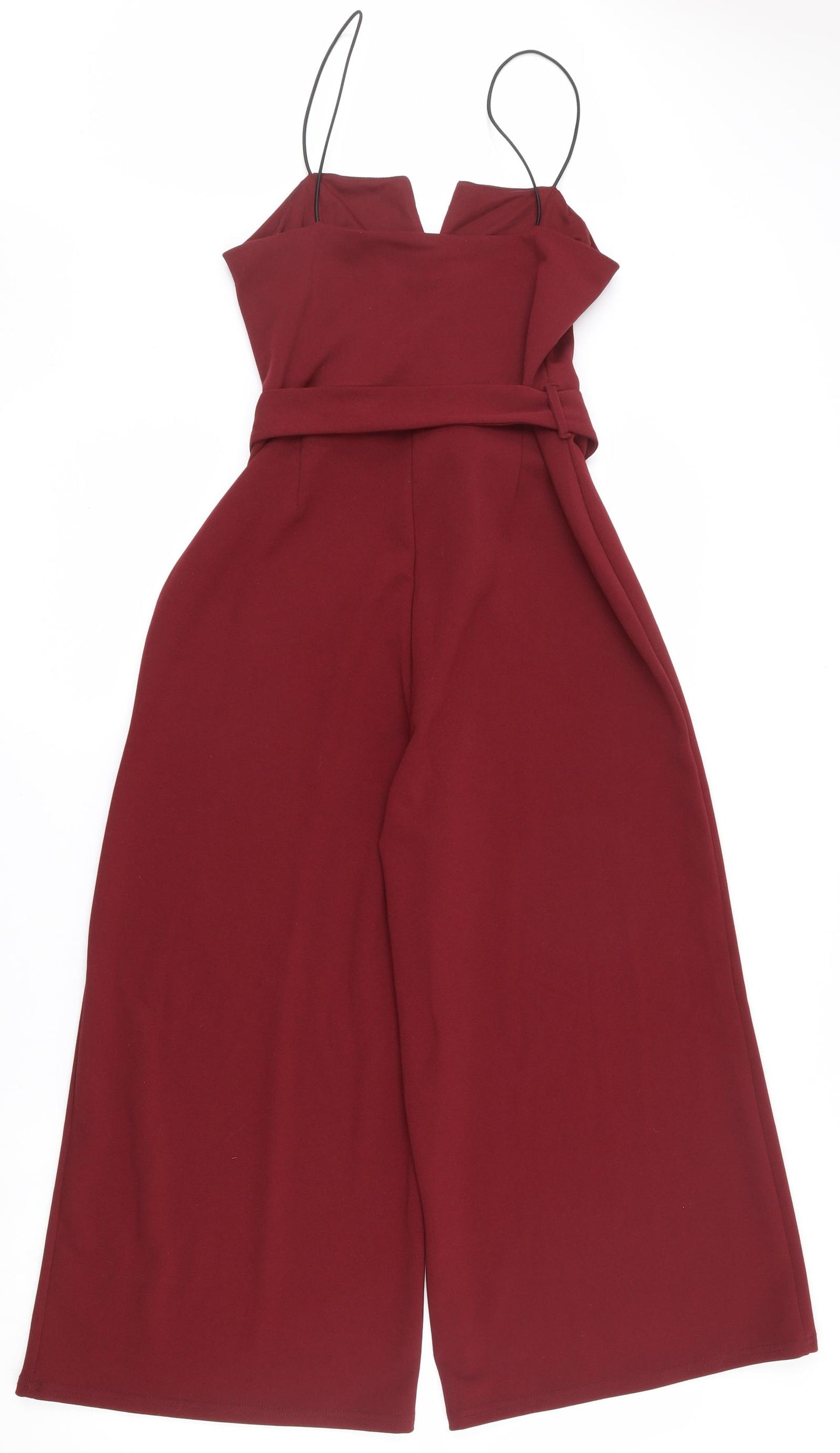 New Look Womens Red  Polyester Jumpsuit One-Piece Size 8 L21 in Pullover