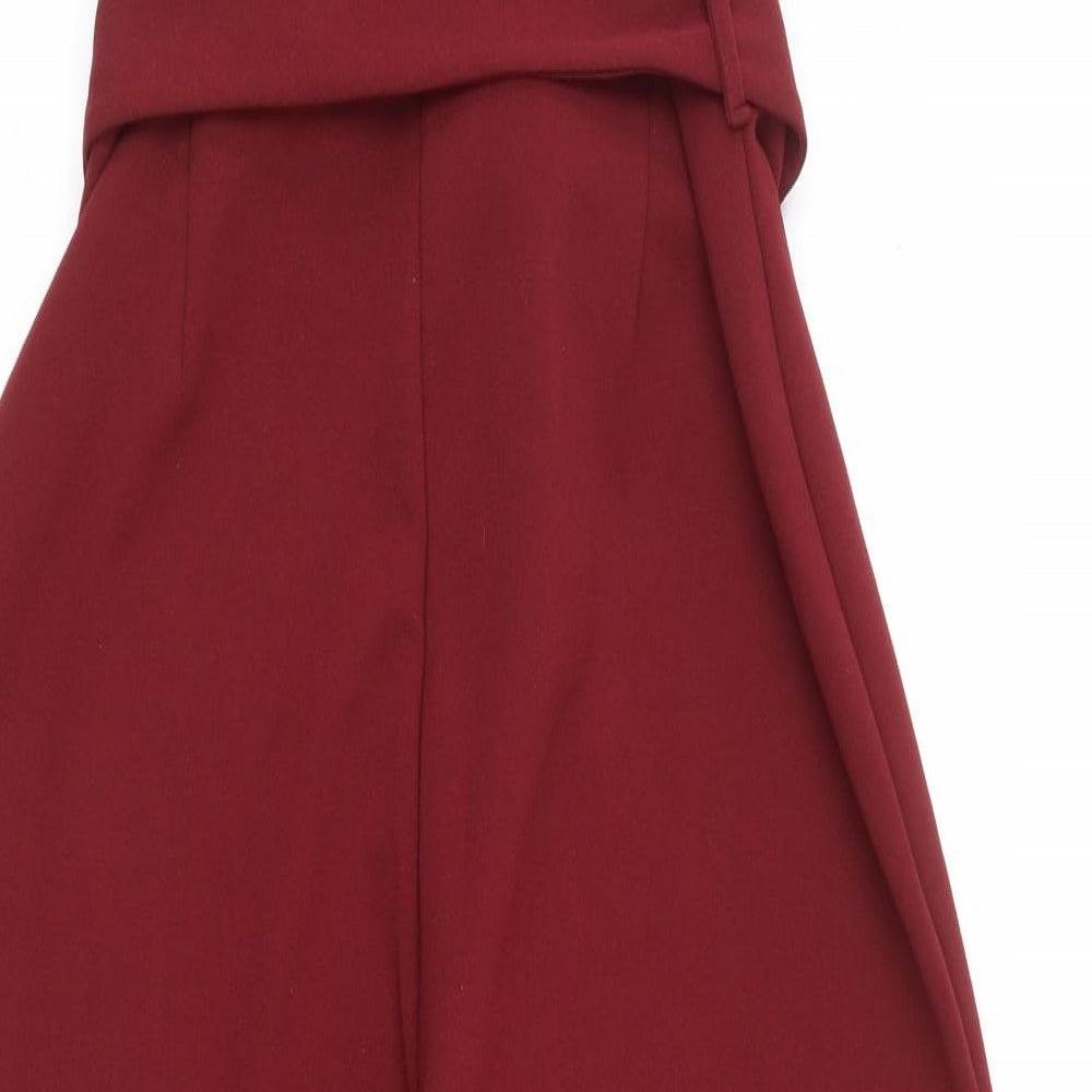 New Look Womens Red  Polyester Jumpsuit One-Piece Size 8 L21 in Pullover