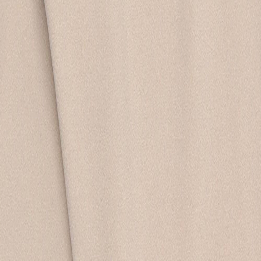 I SAW IT FIRST Womens Beige  Polyester Carrot Trousers Size 8 L30 in Regular