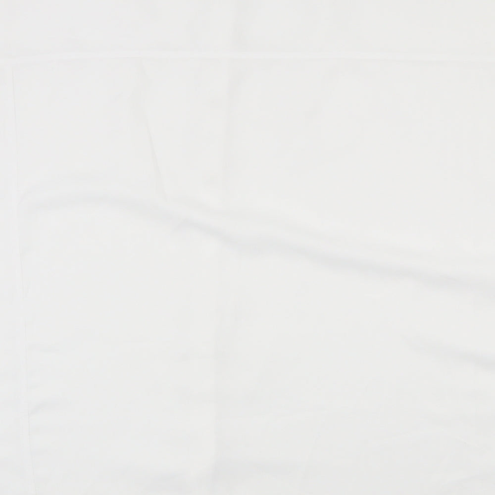 Marks and Spencer Womens White  Polyester Basic Blouse Size 30 Round Neck