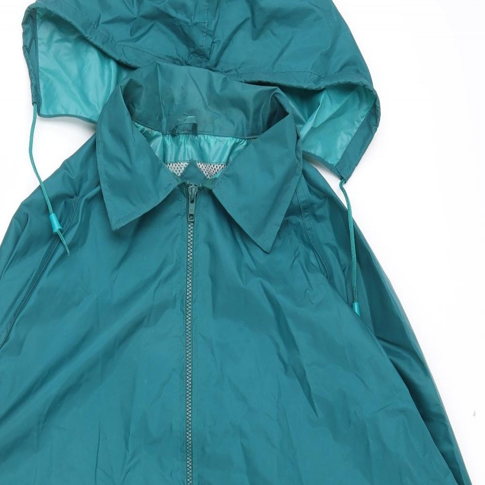 High Point Mens Green   Rain Coat Coat Size XL  Zip - Pack away hood