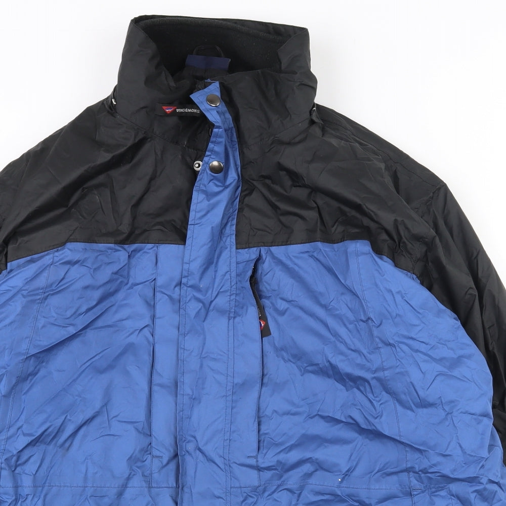 Snowdonia Mens Blue   Rain Coat Coat Size 44  Zip - Removable lining
