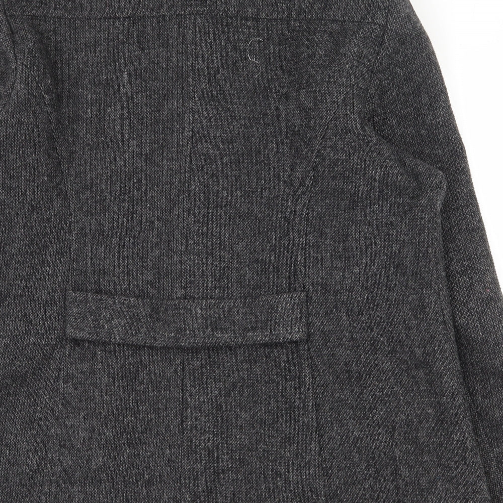 BHS Womens Grey   Pea Coat Coat Size 20  Button
