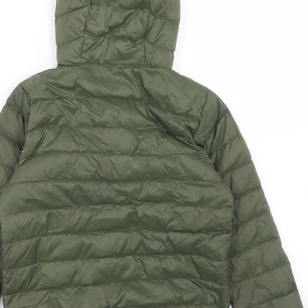HDJ Kids Boys Green   Puffer Jacket Jacket Size 3-4 Years  Zip