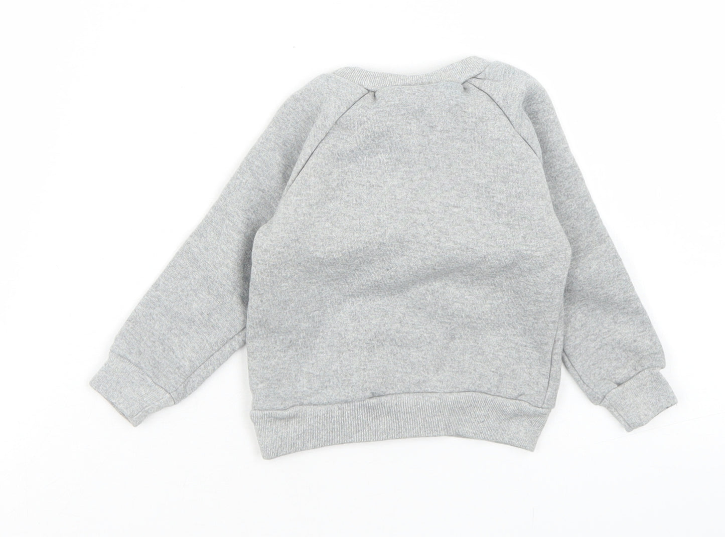 Tobias & The Bear Boys Grey  Cotton Pullover Casual Size 0-3 Months Crew Neck  - Geometric Fox