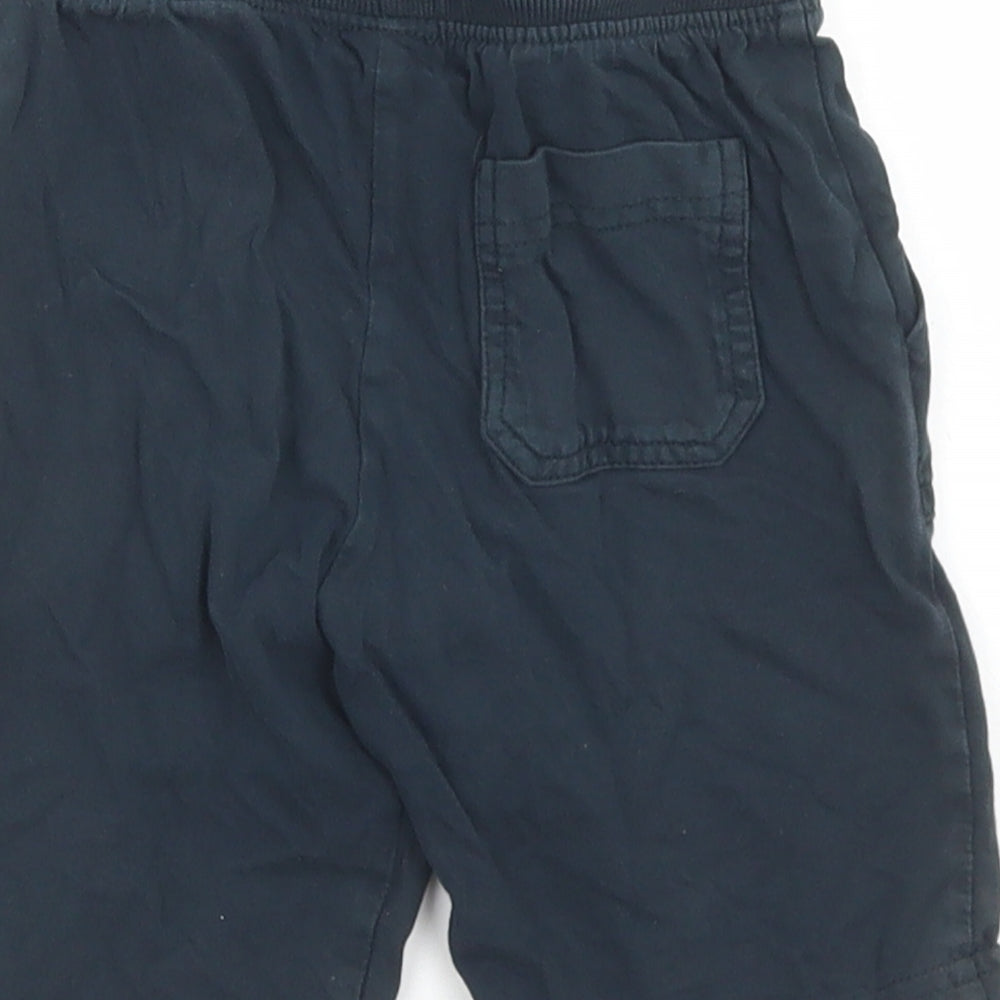 F&F Boys Blue  Cotton Sweat Shorts Size 2-3 Years  Regular Drawstring