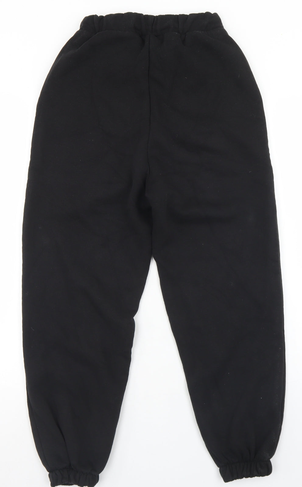 ASOS Womens Black  Cotton Jogger Trousers Size 6 L23 in Regular Drawstring