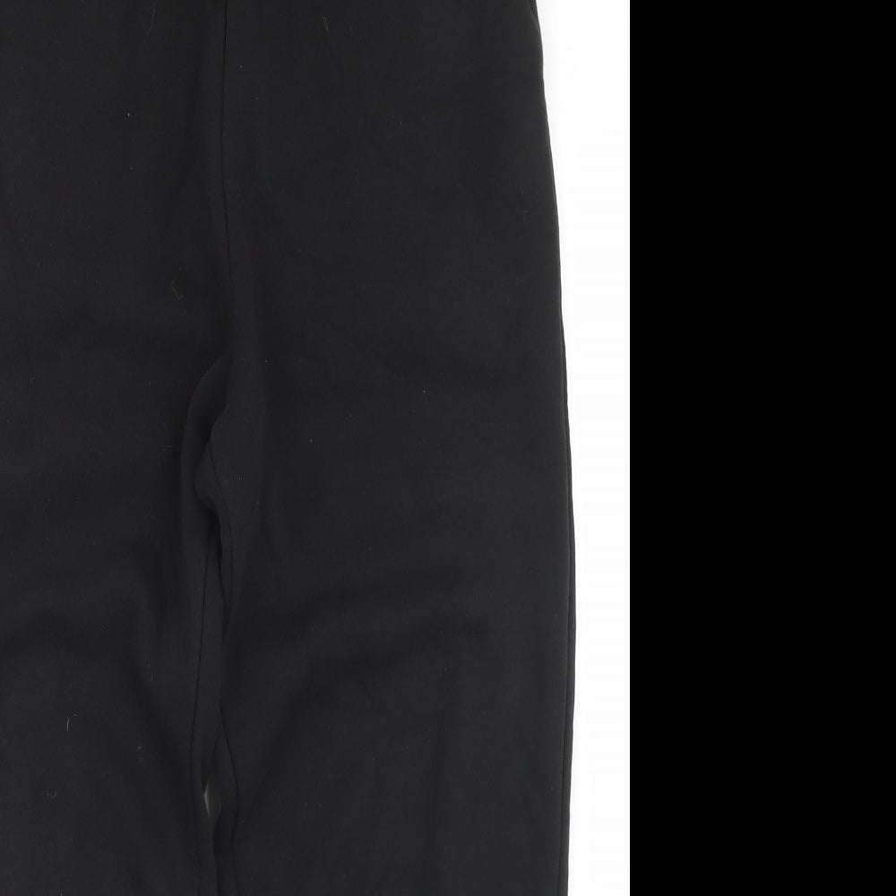 ASOS Womens Black  Cotton Jogger Trousers Size 6 L23 in Regular Drawstring