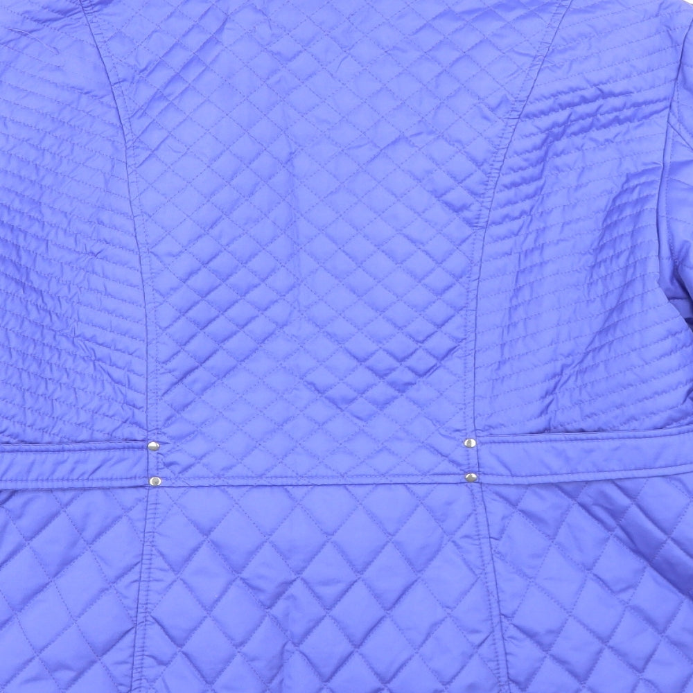 Centigrade Womens Blue   Quilted Jacket Size L  Zip