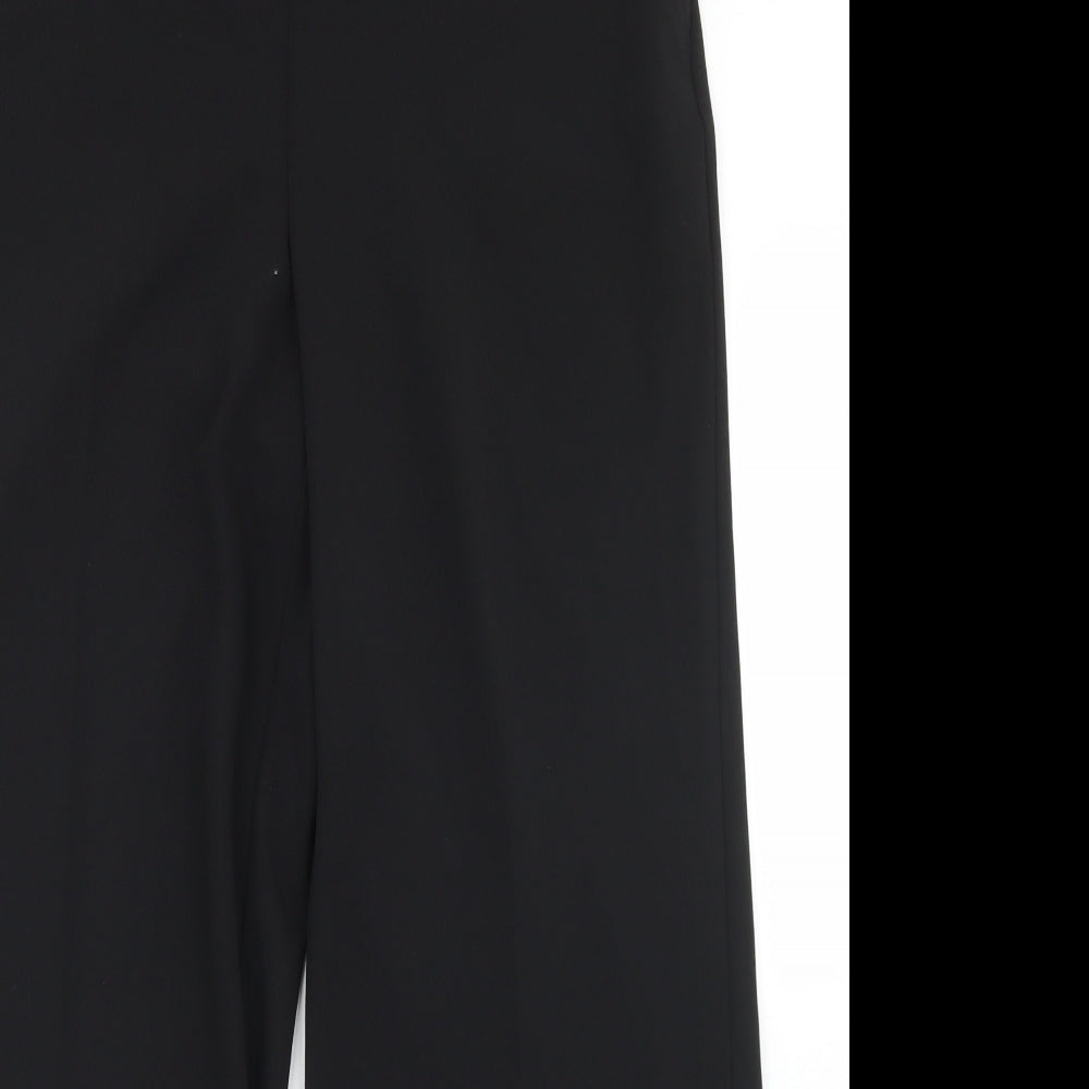 F&F Womens Black  Polyester Dress Pants Trousers Size 14 L29 in Regular