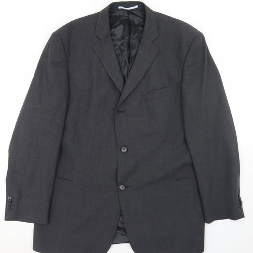 Willson Mens Grey  Wool Jacket Blazer Size 44