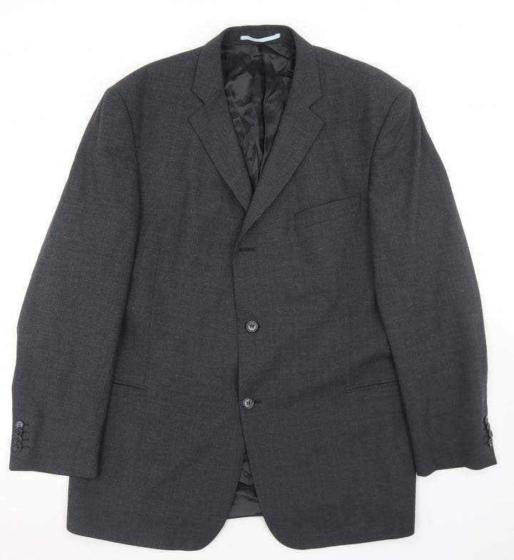 Willson Mens Grey  Wool Jacket Blazer Size 44