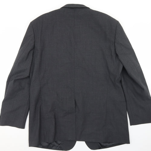 Willson Mens Grey  Wool Jacket Blazer Size 44