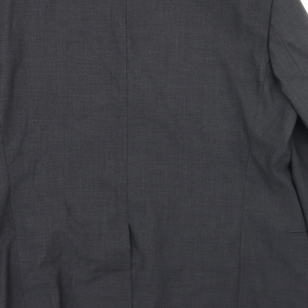 Willson Mens Grey  Wool Jacket Blazer Size 44