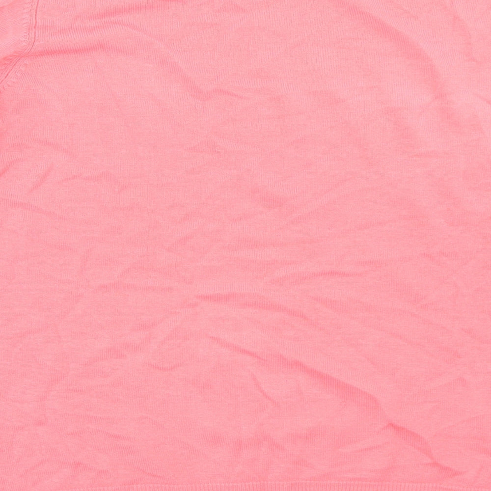 Marks and Spencer Womens Pink Round Neck  Acrylic Pullover Jumper Size 20