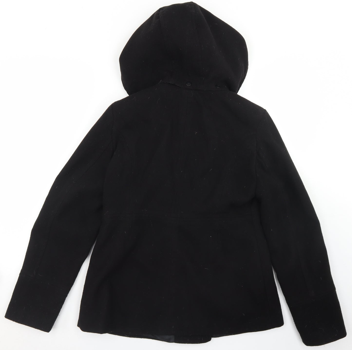 Dorothy Perkins Womens Black   Overcoat Coat Size 12  Button