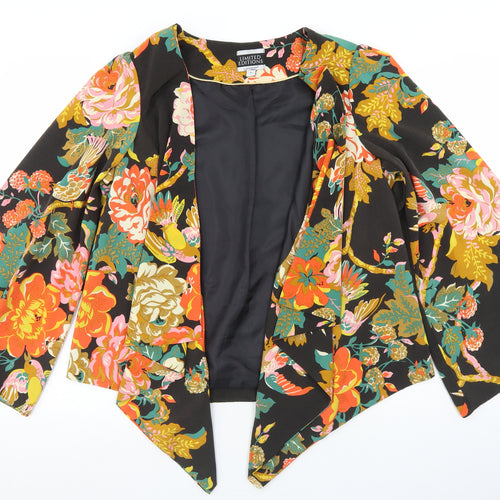 Atmosphere Womens Black Floral  Jacket  Size XS   - Flare Sleeve