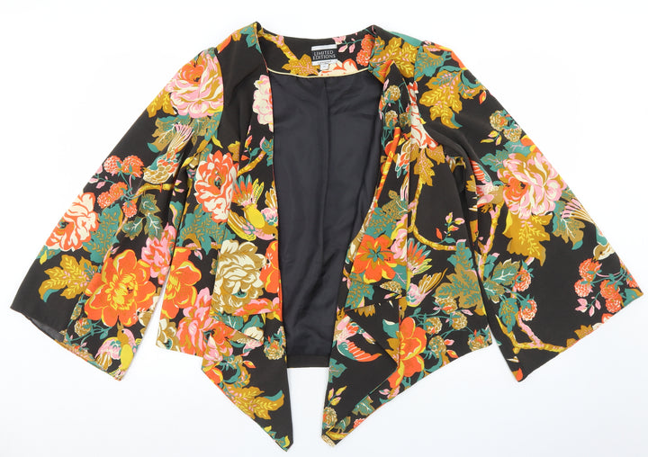 Atmosphere Womens Black Floral  Jacket  Size XS   - Flare Sleeve
