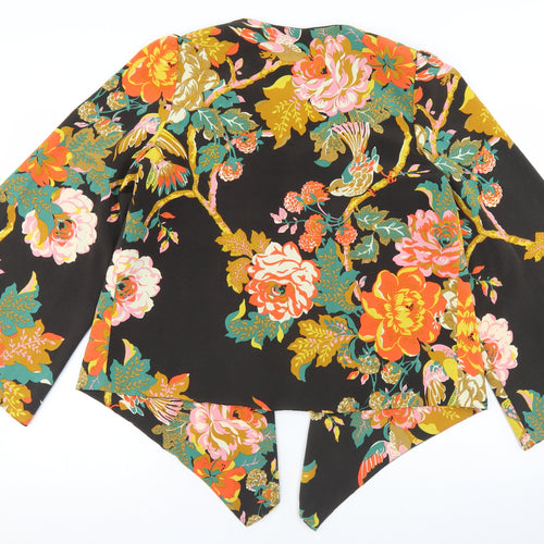 Atmosphere Womens Black Floral  Jacket  Size XS   - Flare Sleeve