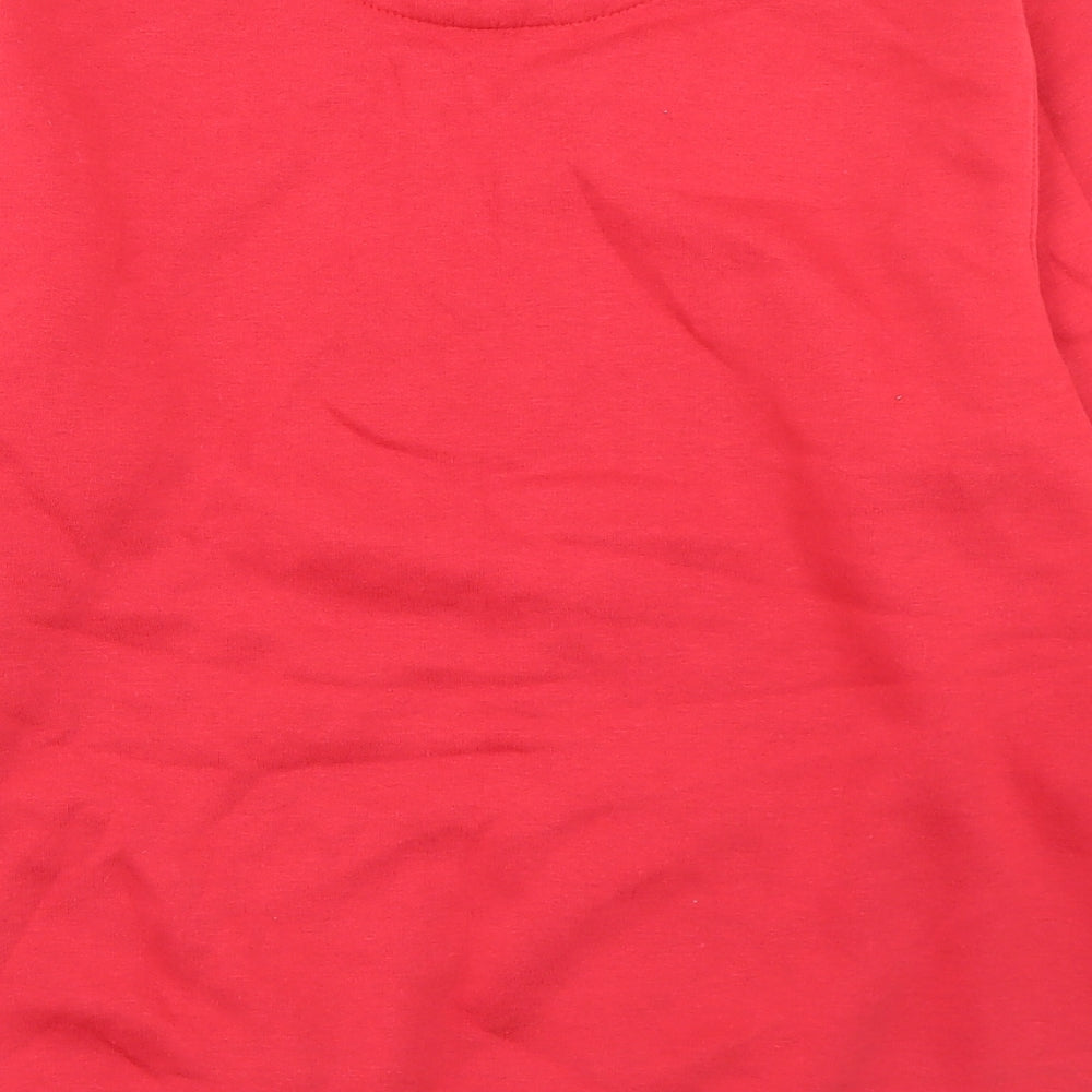 The Christmas Workshop Mens Red  Cotton Pullover Sweatshirt Size M   - Christmas Jumper Elf