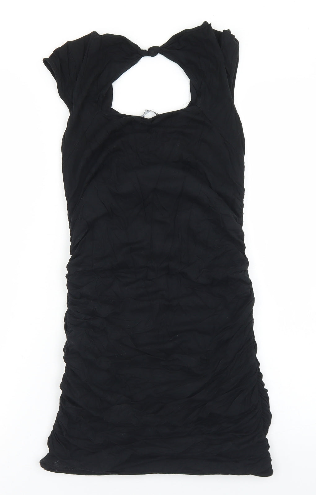 West One Womens Black  Viscose Bodycon  Size 8  Round Neck