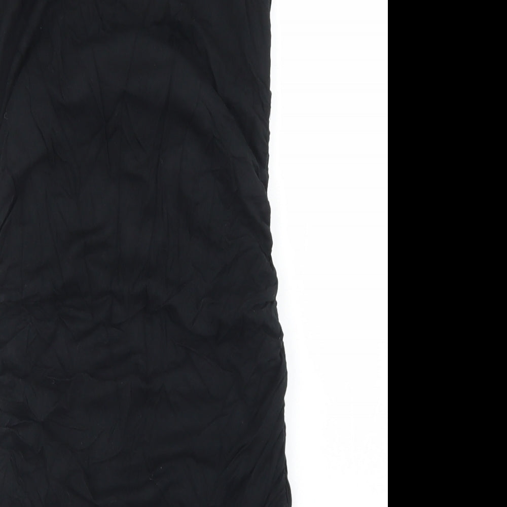West One Womens Black  Viscose Bodycon  Size 8  Round Neck