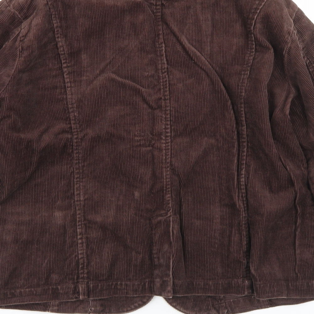 MK One Womens Brown   Jacket  Size 14  Button