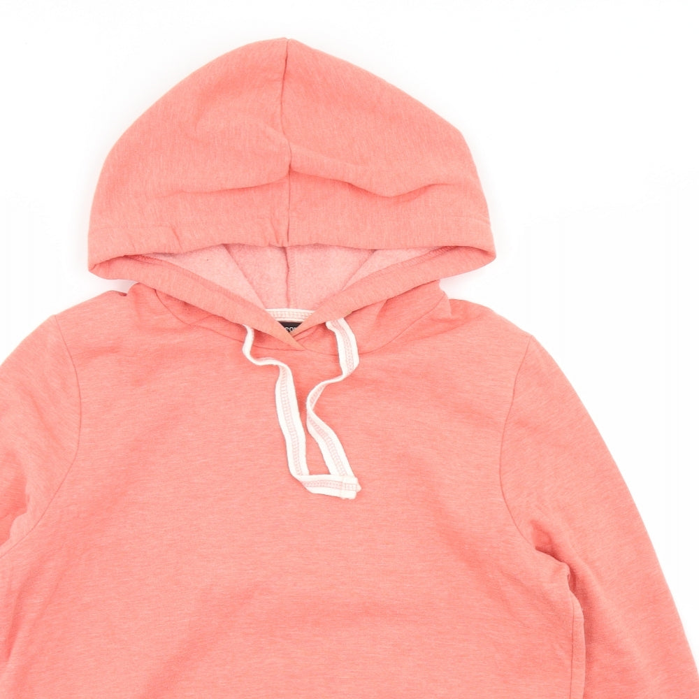 George Womens Orange  Polyester Pullover Hoodie Size 12