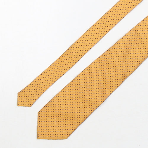 Carlo Bruno Mens Multicoloured Polka Dot Silk Pointed Tie One Size