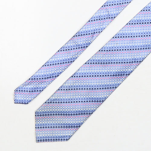 Cedar Wood State Mens Multicoloured Plaids & Checks Silk Pointed Tie One Size