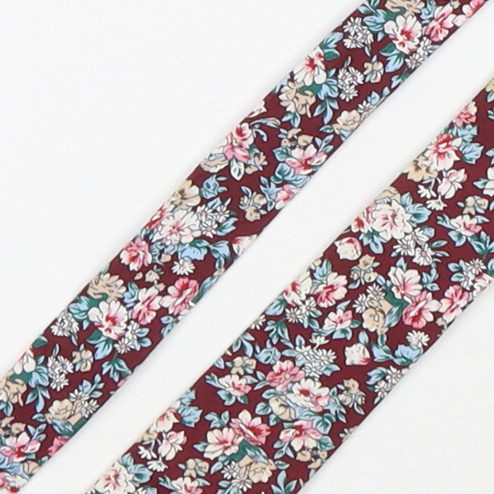 NEXT Mens Multicoloured Floral Cotton Pointed Tie One Size