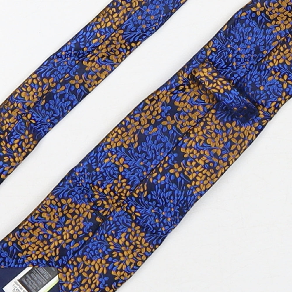 Marks and Spencer Mens Multicoloured Floral Silk Pointed Tie One Size