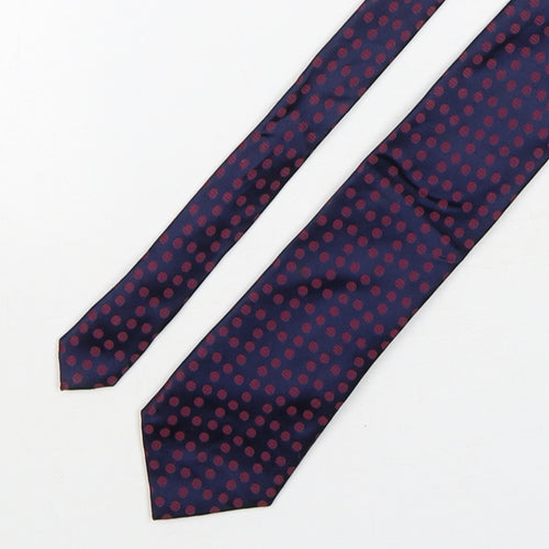 Marks and Spencer Mens Multicoloured Polka Dot Silk Pointed Tie One Size
