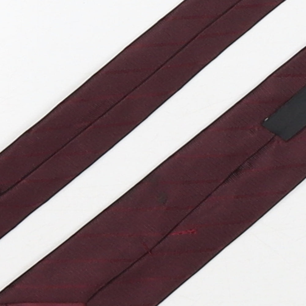 NEXT Mens Purple Striped Silk Pointed Tie One Size