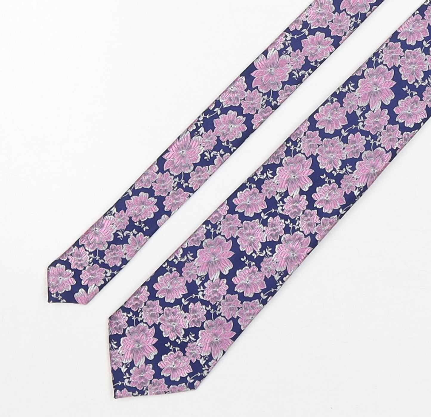Marks and Spencer Mens Multicoloured Floral Polyester Pointed Tie One Size