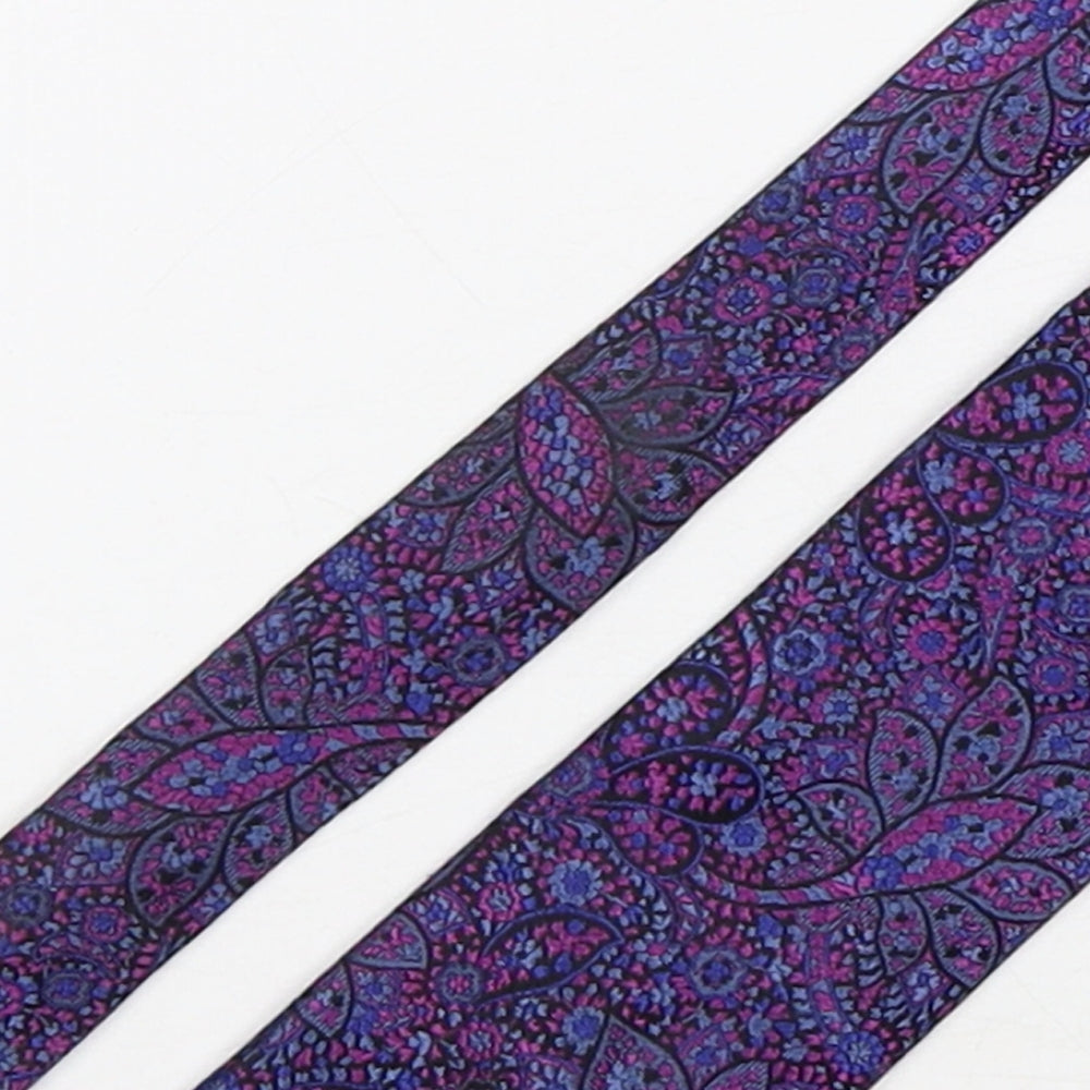 Marks and Spencer Mens Multicoloured Floral Silk Pointed Tie One Size
