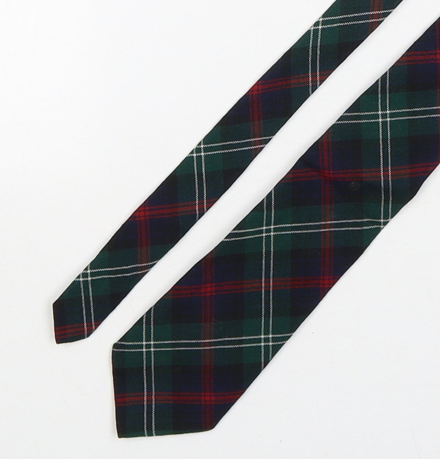 Lochcarron  Mens Multicoloured Plaids & Checks Wool Pointed Tie One Size