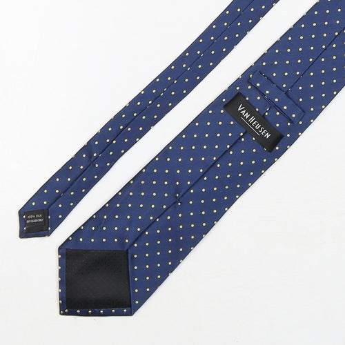 Van Heusen  Mens Multicoloured Polka Dot Silk Pointed Tie One Size