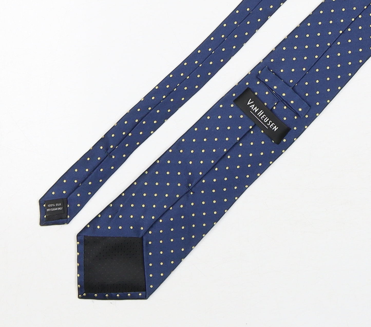 Van Heusen  Mens Multicoloured Polka Dot Silk Pointed Tie One Size