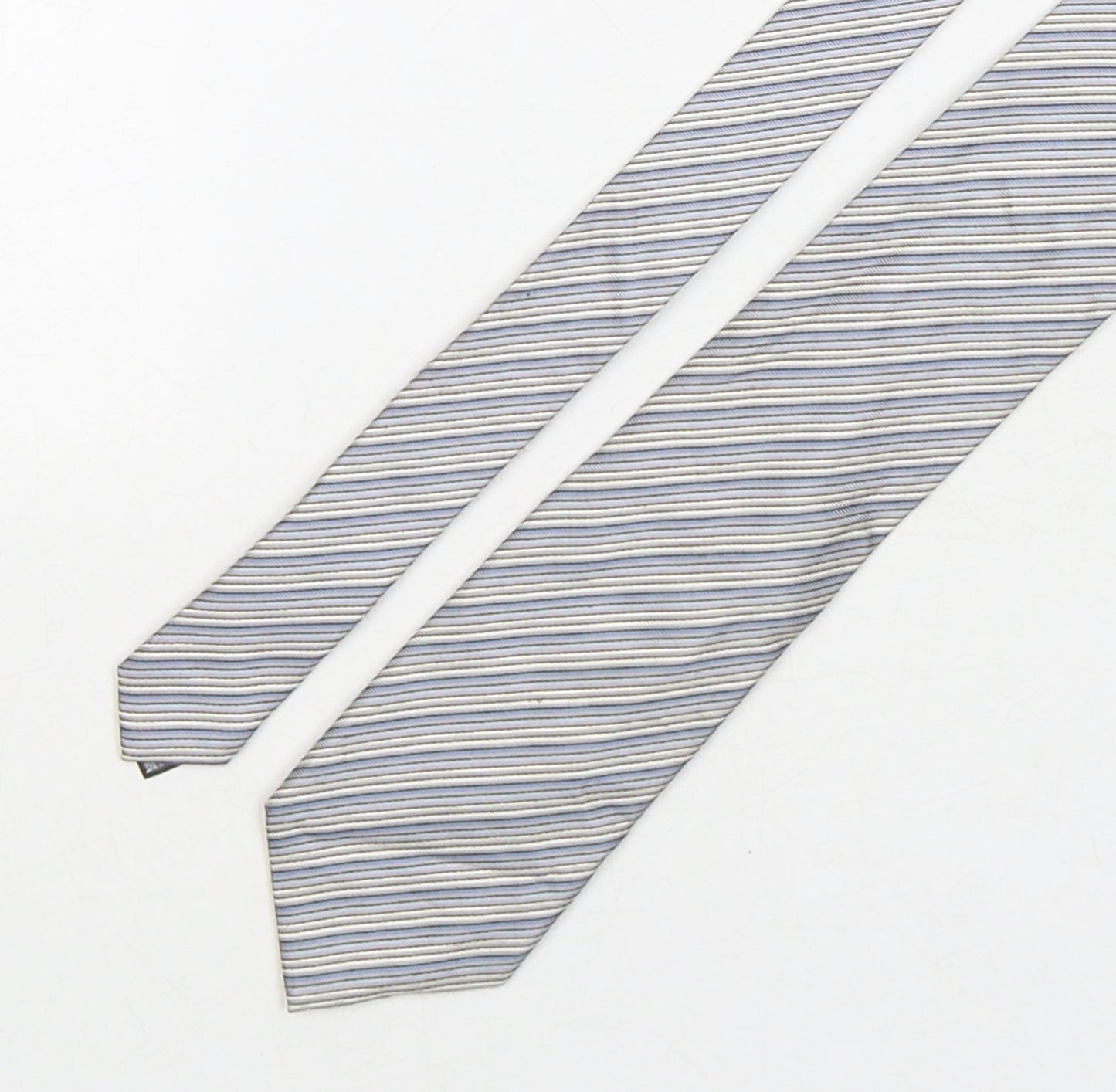Collezione Mens Multicoloured Striped Silk Pointed Tie One Size
