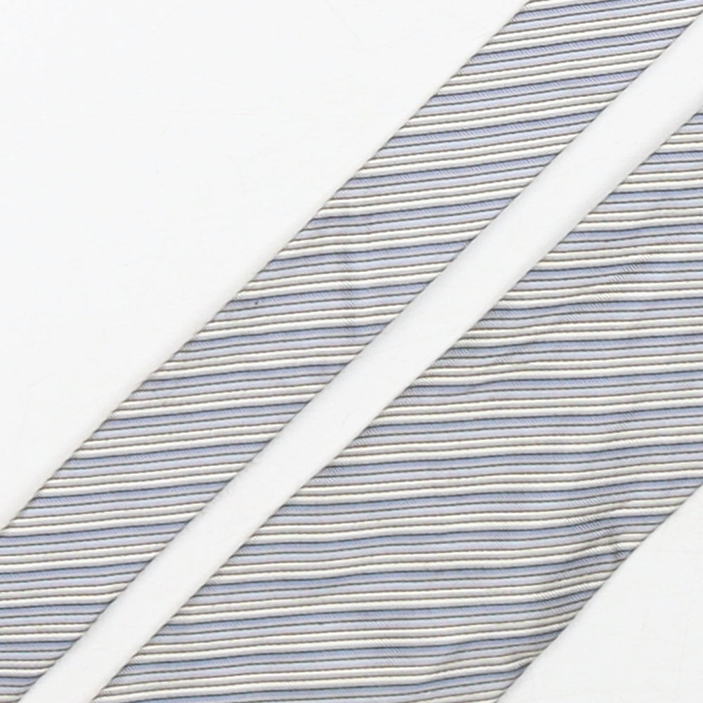 Collezione Mens Multicoloured Striped Silk Pointed Tie One Size
